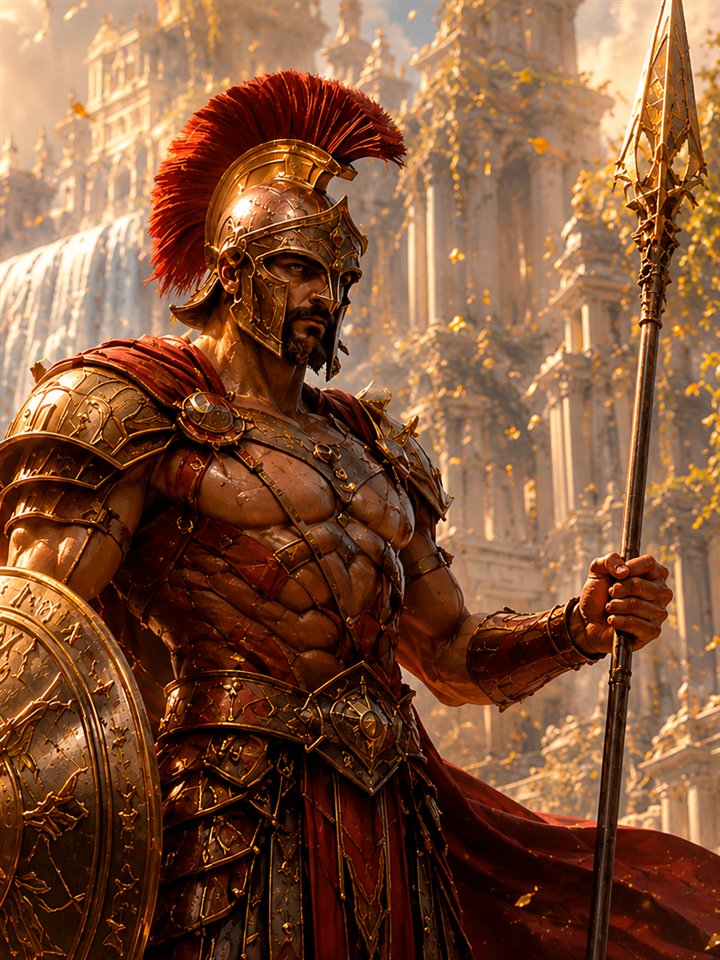 Ares, a playable divine champion in Devotheon