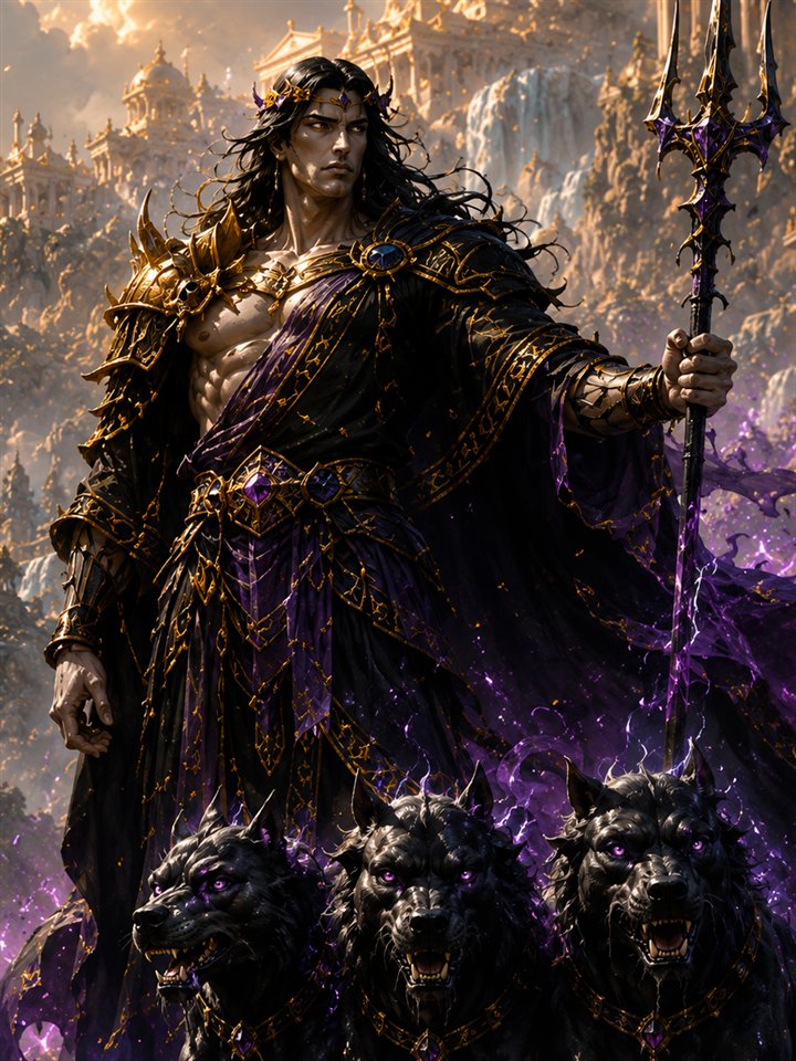 Hades, a playable divine champion in Devotheon